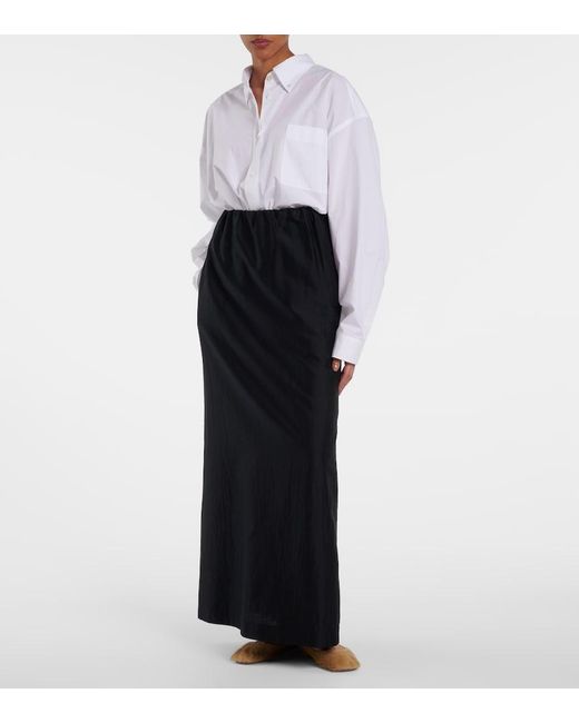 The Row White Victoria Oversized Cotton Poplin Shirt