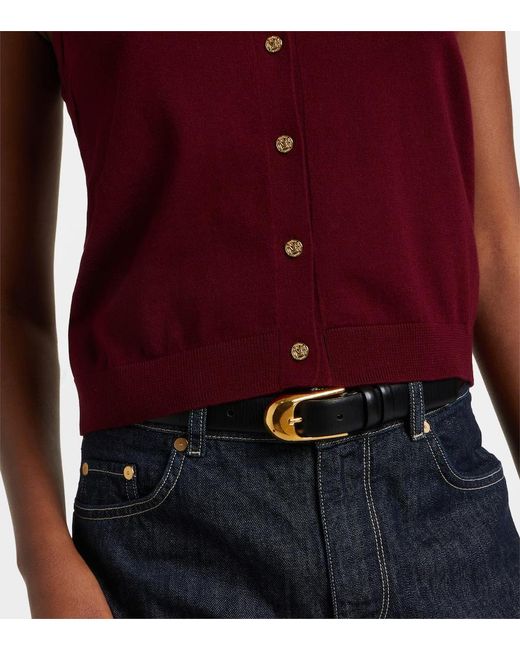 Max Mara Purple Cotton And Silk Vest