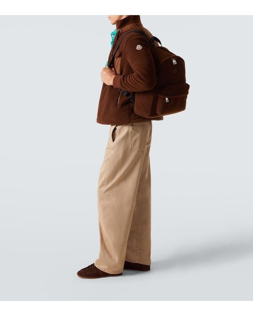 Moncler Brown New Pierrick Teddy Backpack for men