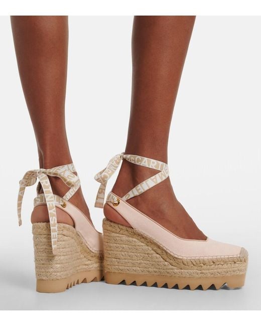 Stella McCartney Natural Gaia Espadrille Wedges