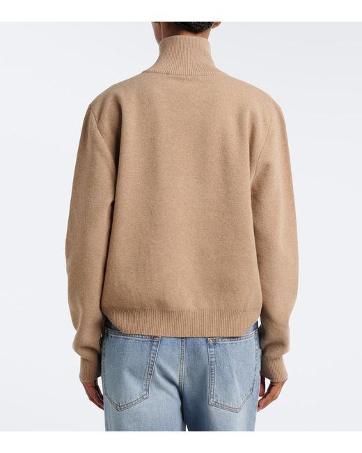Rohe Natural Wool-Blend Half-Zip Sweater