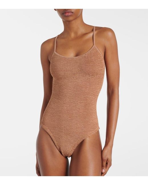 Hunza G Brown Badeanzug Pamela