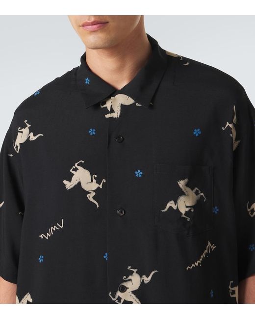 Camisa Crosby Estampada Visvim de hombre de color Black