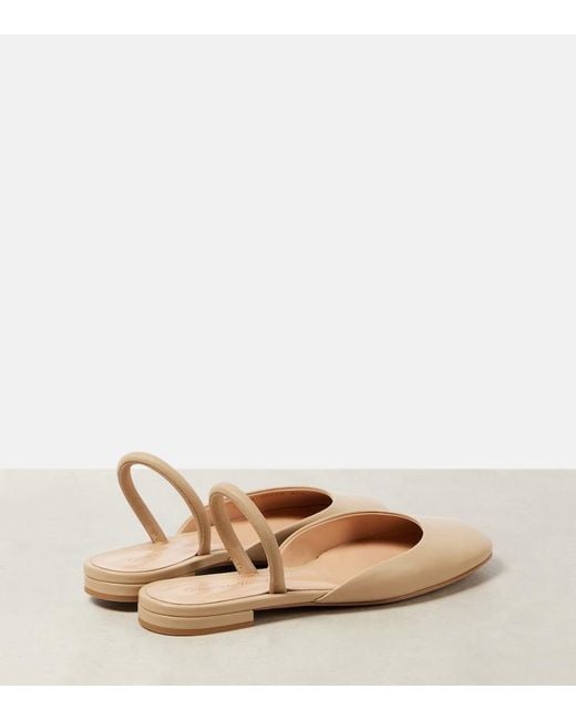 Gianvito Rossi Natural Leather Ballet Flats