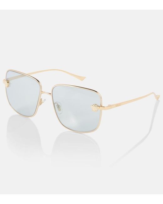 Versace Metallic Medusa Square Sunglasses