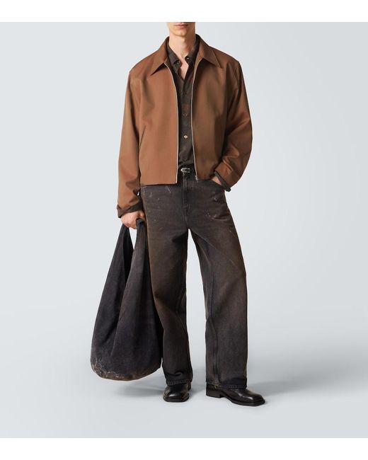 Our Legacy Brown Mini Virgin Wool Jacket for men