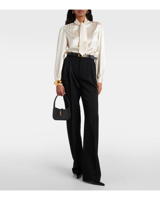 Bolso Al Hombro Le 5 A 7 De Piel Saint Laurent de color Black