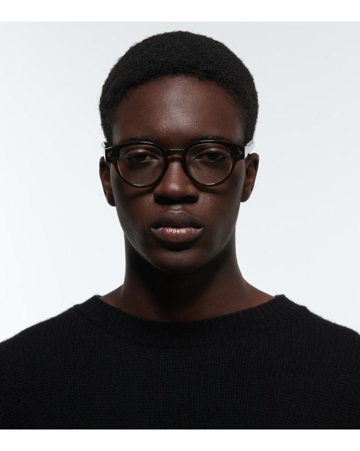 Dior Brown Cd Diamondo R1I Round Glasses for men