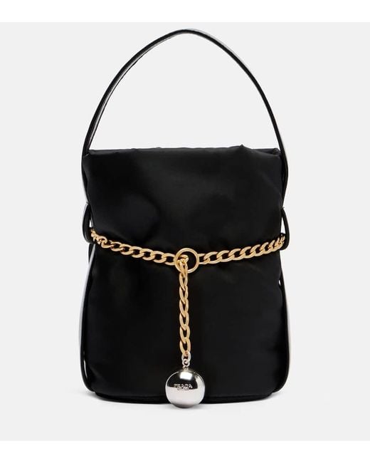 Prada Black Petit Sac Re-Nylon Bucket Bag