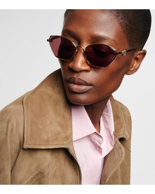 Loewe Pink Anagram Cat-Eye Sunglasses