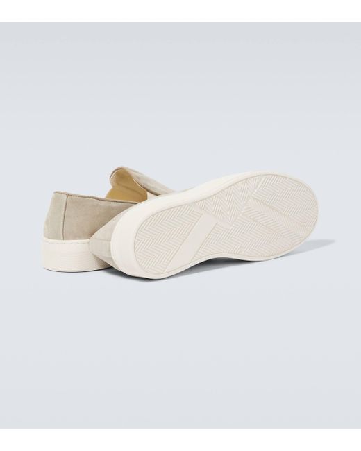 Common Projects White Suede Slip-on Sneakers for men