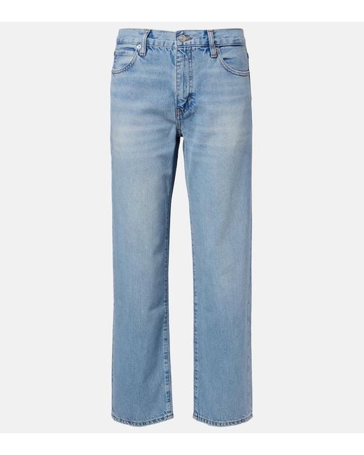 FRAME Blue The Off Duty Hang Straight Jeans