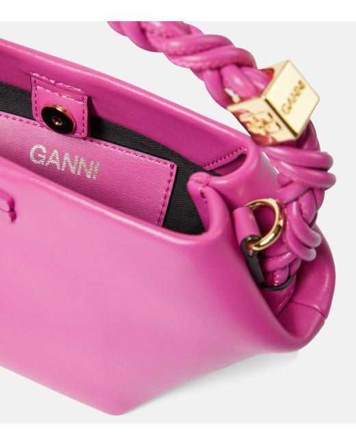 Mini sac bou rose Ganni en coloris Pink