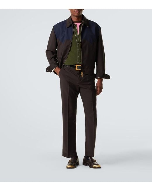 Versace Green Medusa Cotton Polo Shirt for men