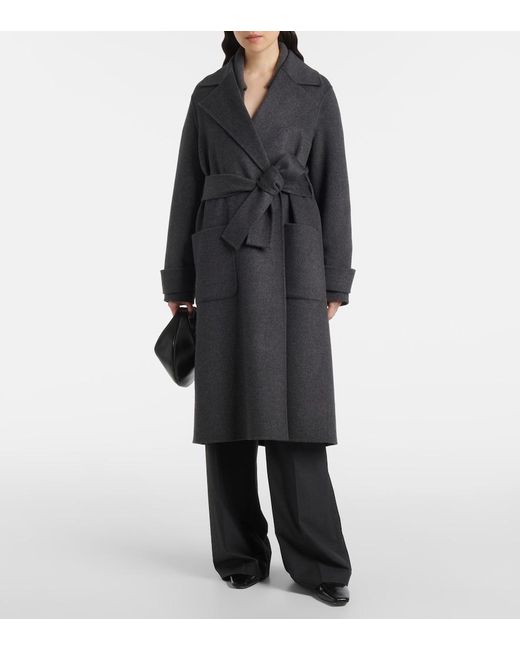 Joseph Black Arline Wool And Cashmere Coat