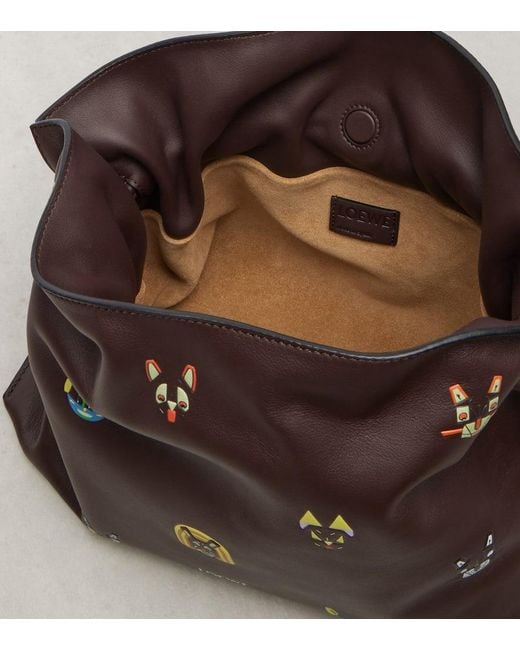 Loewe Brown X Louis Wain Flamenco Medium Clutch