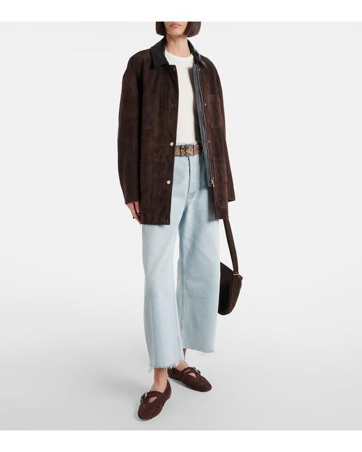 Citizens of Humanity Blue High-Rise Wide-Leg Jeans Annina