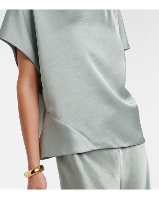 Vince Blue Satin Top