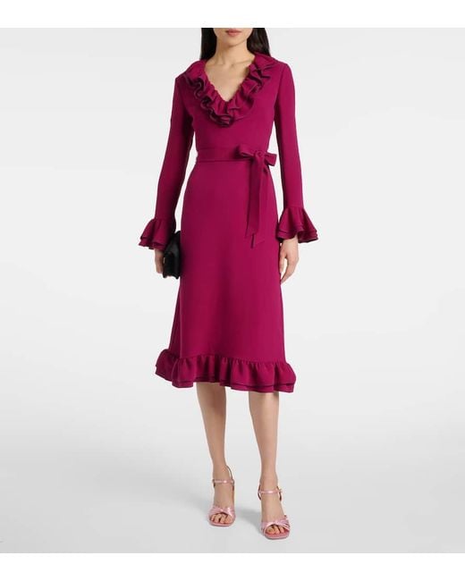 Abito Midi di Valentino in Purple