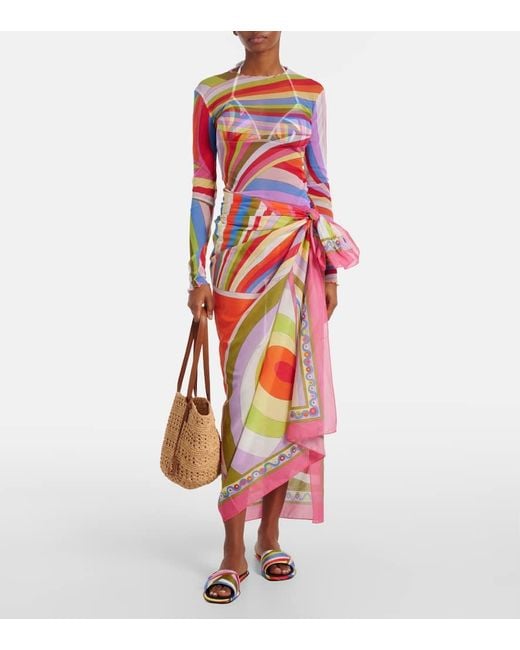 Emilio Pucci Pink Iride Top