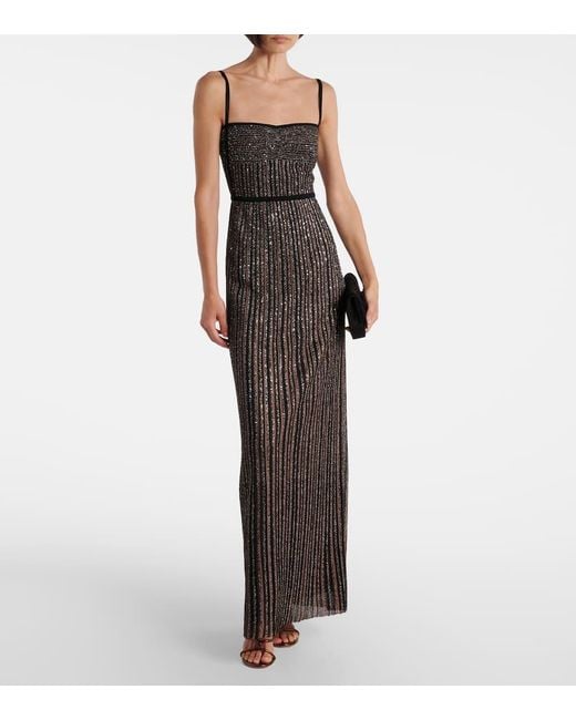 Missoni Black Lame Maxi Dress