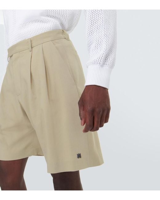 Amiri Natural Wool-Blend Bermuda Shorts for men