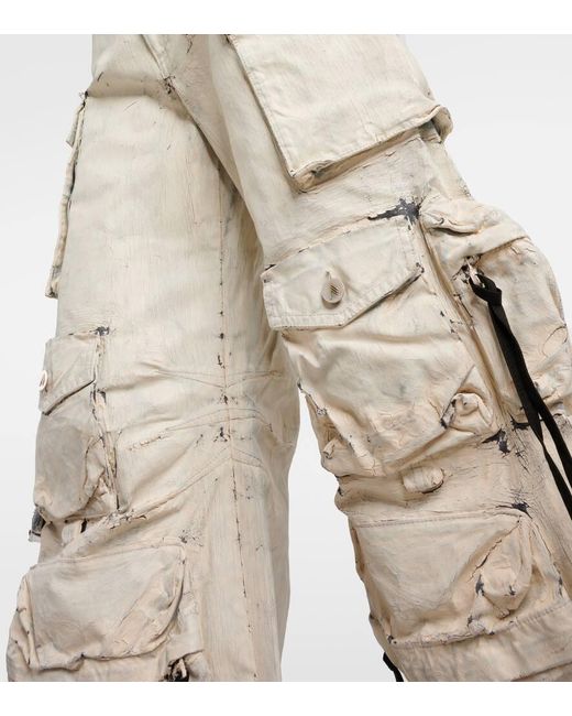 The Attico Natural Cargohose Fern Aus Denim