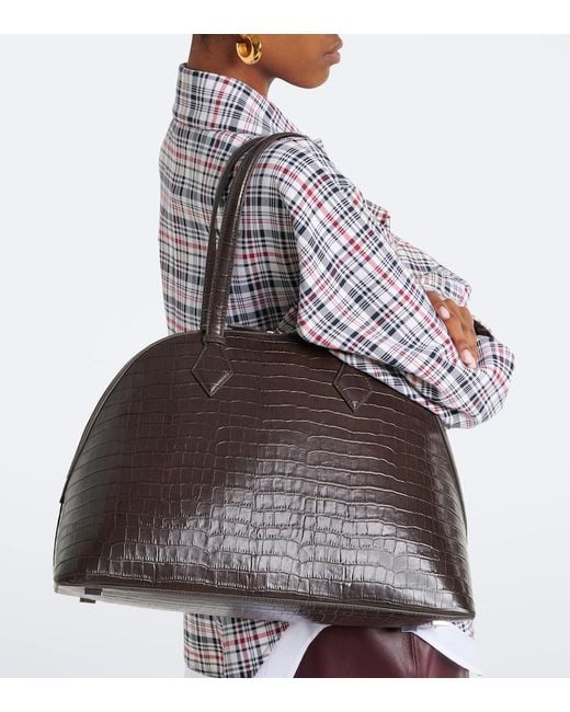A.Emery Black Harnick Leather Tote Bag