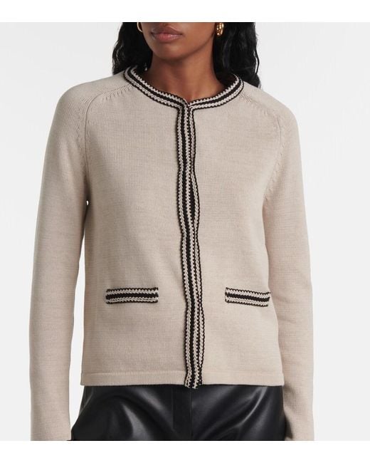 Max Mara Natural Zenobia Cotton Cardigan