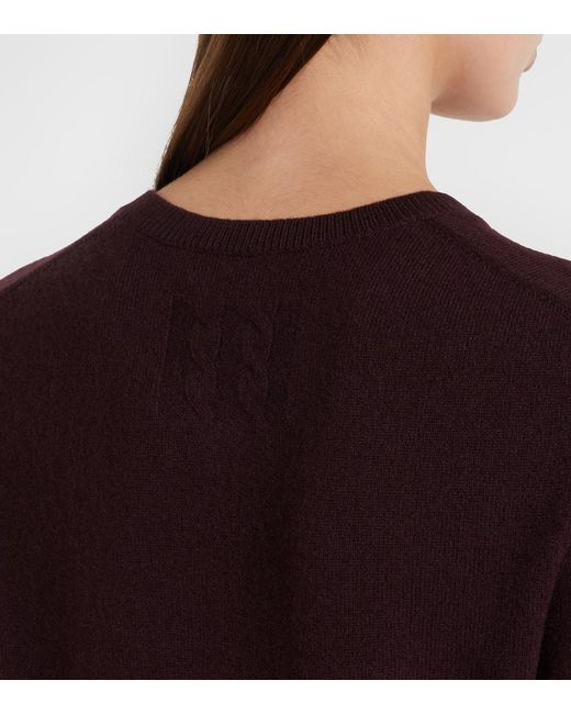 Nili Lotan Purple March Cashmere Cardigan