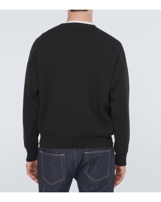 Loro Piana Black Ivrea Cashmere Sweater for men