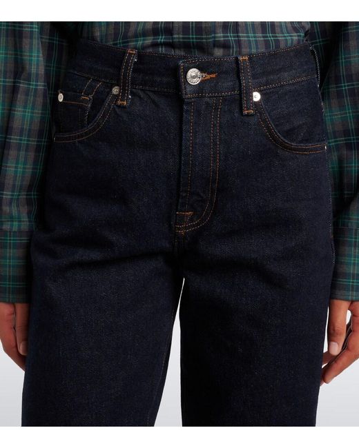 7 For All Mankind Blue Tess Flare Jeans