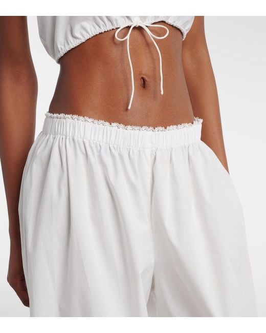 Faithfull The Brand White Maratea Cotton Balloon Pants