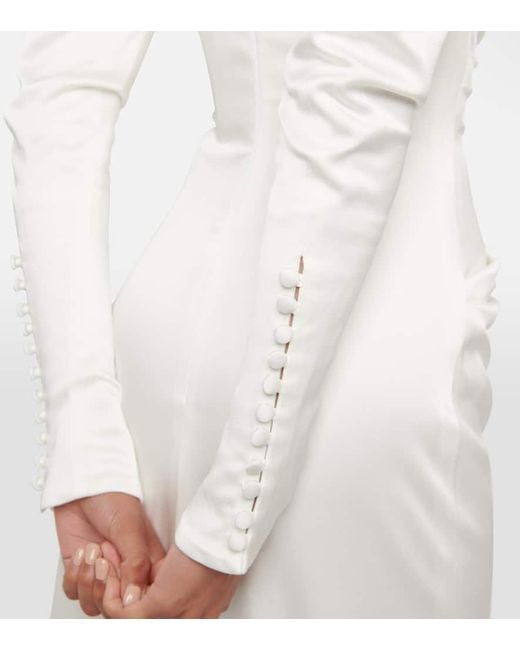 Novia - vestido largo Astral de crepe Vivienne Westwood de color White