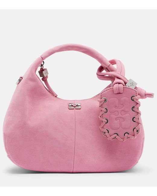Ganni Pink Mini Top-Handle Bag