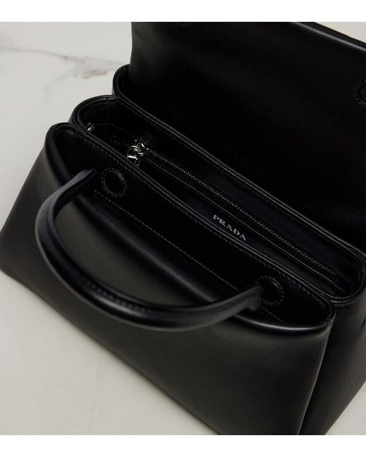 Prada Black Passage Small Leather Shoulder Bag