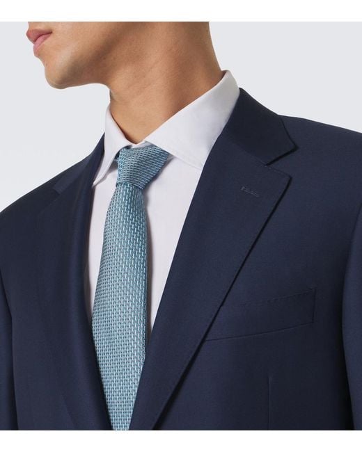 Cravatta di Brioni in Blue da Uomo