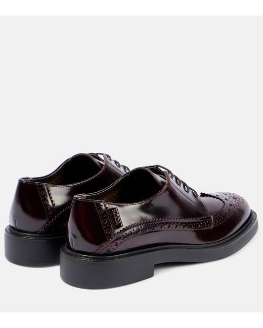 Tod's Black Leather Brogues
