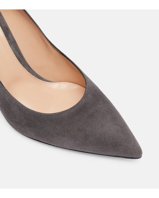 Gianvito Rossi Brown Gianvito 85 Suede Pumps