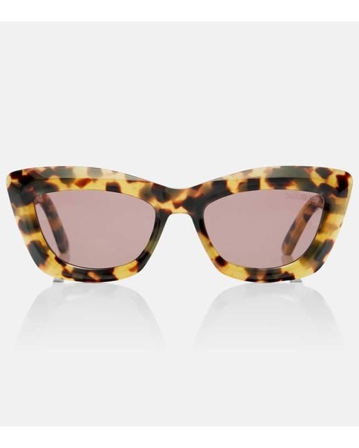 Dior Brown Diormidnight B3I Cat-Eye Sunglasses