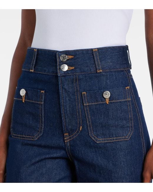 Jean Ample Taylor Veronica Beard en coloris Blue