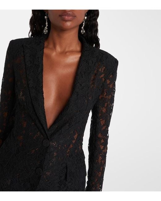 Blumarine Black Maxikleid Aus Spitze