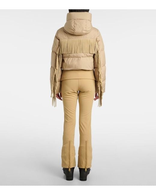 Goldbergh Natural Marna Fringed Down Ski Jacket