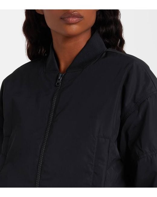 Adidas By Stella McCartney Black Cropped-Bomberjacke True Nature