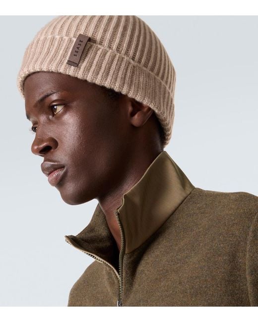 Sease Natural Dinghy Ribbed-Knit Cashmere Beanie for men