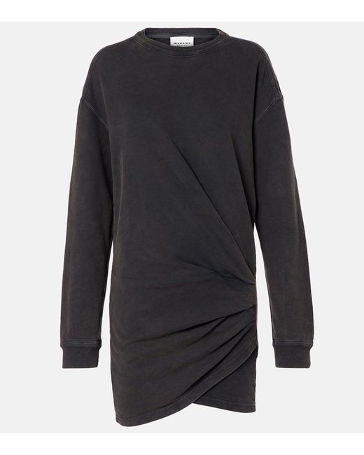 Isabel Marant Black Pulloverkleid Pipper Aus Baumwolle