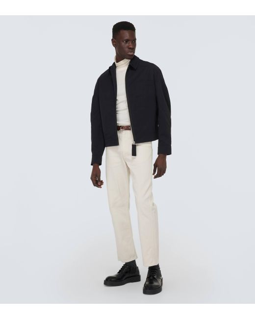 Jacquemus Blue Le Blouson Linu Cotton-blend Blouson Jacket for men
