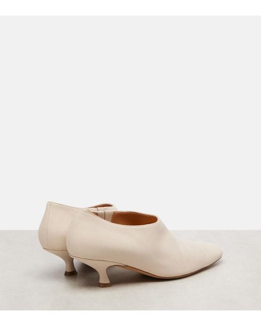 Calvin Klein Natural Anna Leather Pumps