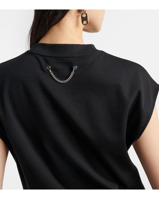 Acne Black Cotton Minidress