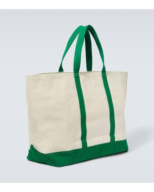 Polo Ralph Lauren Green Large Icon Summer Cotton Tote Bag for men